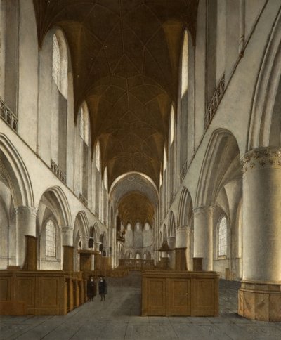 Saint Bavon sisustus, Haarlem, 1680. tekijältä Isaak van Nickele