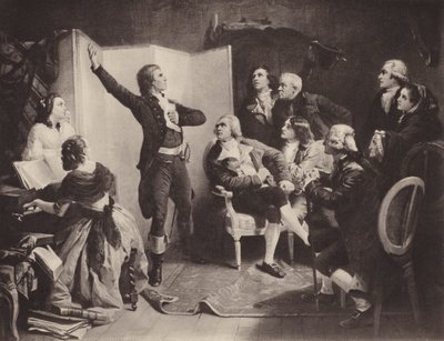 Marseillaisen ensimmäinen laulu (litho) tekijältä Isidore (after) Pils