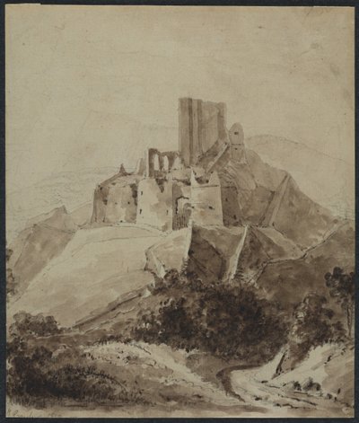 Chateau dArquen rauniot, 1819. tekijältä Isidore Justin Taylor