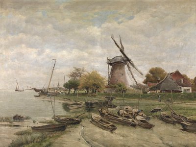 Scheldt Mariakerkessä (öljy kankaalle) tekijältä Isidore Meyers