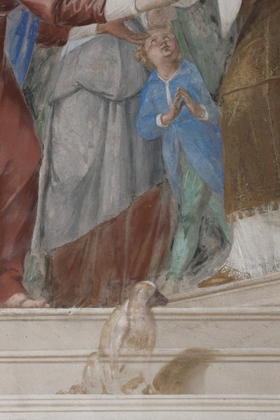 Lapsi, yksityiskohta teoksesta Jeesuksen esittely temppelissä, 1623-34. tekijältä Isidoro Bianchi