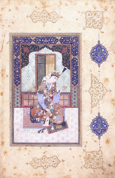 Istuva prinsessa, c. 1580 tekijältä Islamic School
