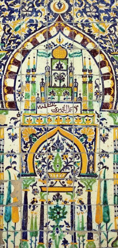 Mihrab moskeijasta Tunisiasta (fajanssi) tekijältä Islamic School