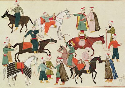 Ms 1671 A Horse Market, noin 1580 tekijältä Islamic School