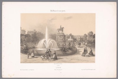 Zicht op de Place Napoléon te Lyon Lyon. Paikka Napoleon (nimi esineellä) Hedendaags Frankrijk (sarjan nimi) Ranska nykyään (sarjan nimi esineellä) tekijältä Isodore Laurent Deroy
