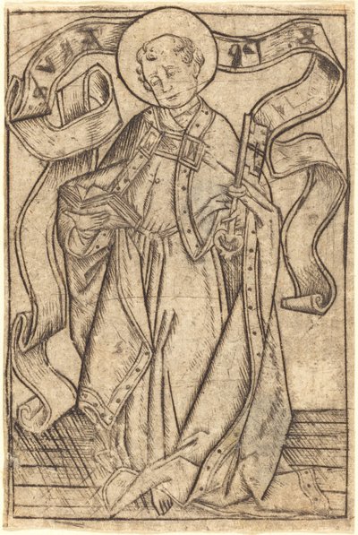 Pyhä Pietari, n. 1465. tekijältä Israhel van Meckenem