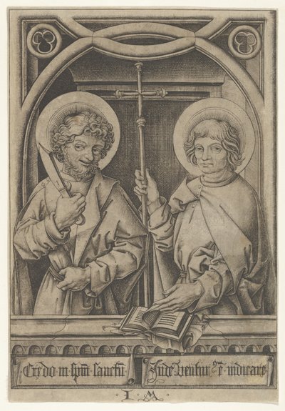 St. Bartholomew ja St. Philip, Apostoleista, 1435-1503. tekijältä Israhel van Meckenem