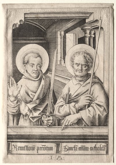 St. Paul ja St. Thomas. tekijältä Israhel van Meckenem