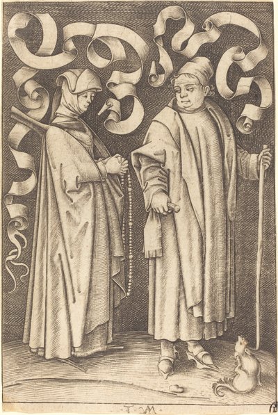 The Churchgoers, c. 14951503. tekijältä Israhel van Meckenem