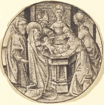 Ympärileikkaus, c. 14701480. tekijältä Israhel van Meckenem