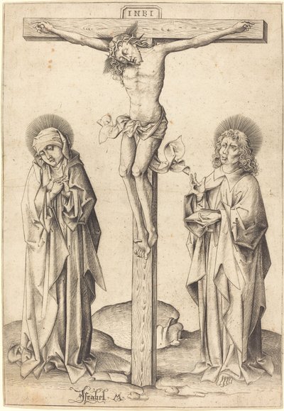 Ristiinnaulitseminen, n. 1480. tekijältä Israhel van Meckenem