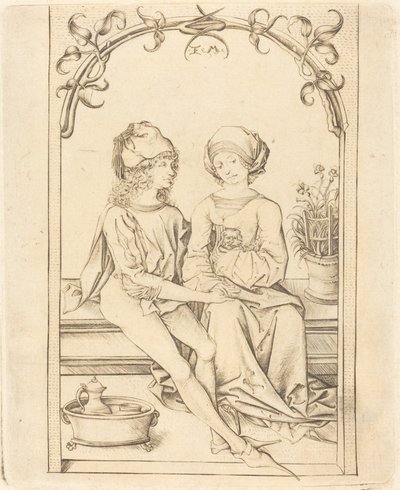 The Lovers, c. 1490. tekijältä Israhel van Meckenem