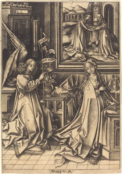 Ilmoitus tekijältä Israhel van Meckenem after Hans Holbein the Elder