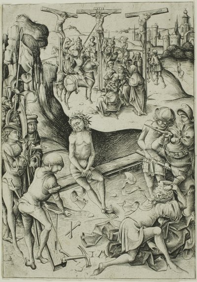 Ristiinnaulitseminen tekijältä Israhel van Meckenem the younger