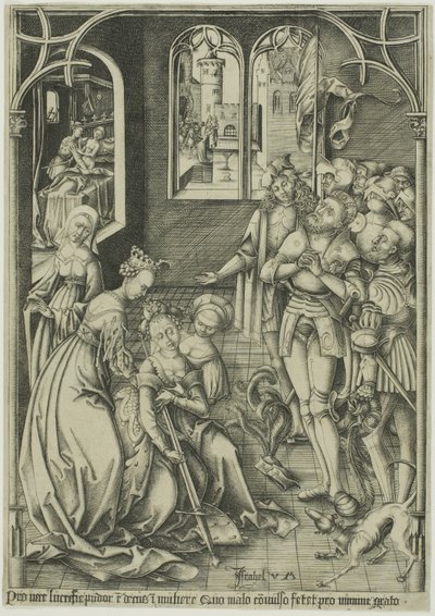 Lucretian itsemurha tekijältä Israhel van Meckenem the younger