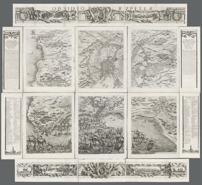 La Rochellen voitot, 1628-1630. tekijältä Israël Henriet