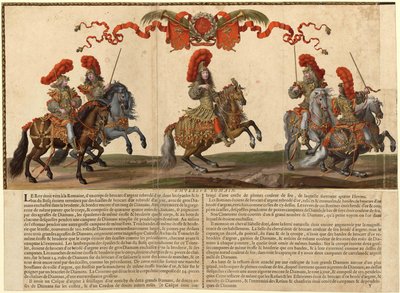 Suuri kavalkadi annettiin Pariisissa 1662, 1670. tekijältä Israël Silvestre the Younger