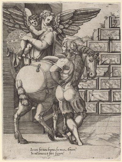 Onnen allegoria tekijältä Italian 16th Century