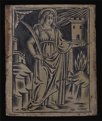 Pyhä Barbara tekijältä Italian 16th Century