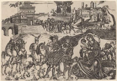 Maagien palvonta tekijältä Italian 16th Century