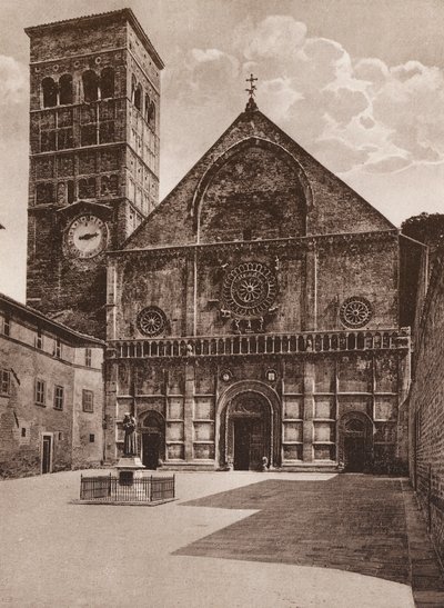 Assisi: Rufino, 1100-luvulta (s/w-kuva). tekijältä Italian Photographer