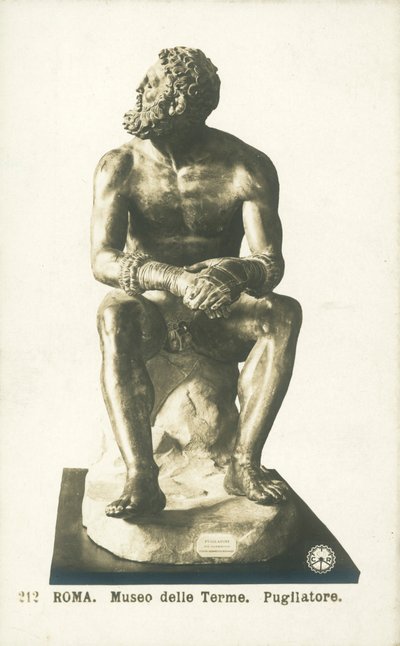 Nyrkkeilijä lepäämässä, Palazzo Massimo alle Terme, Rooma (s/w-kuva) tekijältä Italian Photographer