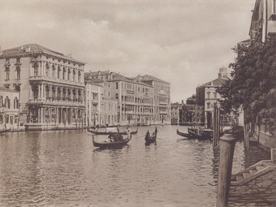 Canal Grande E Palazzo Browning (m/w kuva) tekijältä Italian Photographer