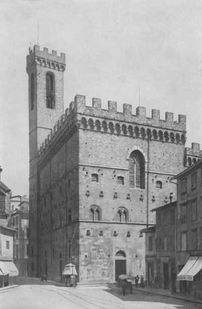 Firenze, Palazzo del Podesta, Kansallismuseo (valkoinen kuva) tekijältä Italian Photographer