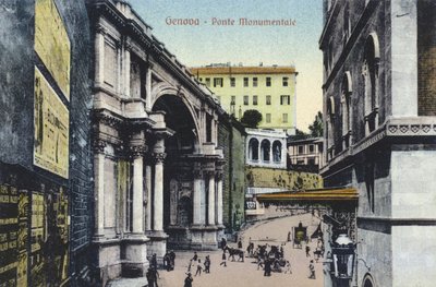 Genova, Monumental Bridge (värikuva) tekijältä Italian Photographer