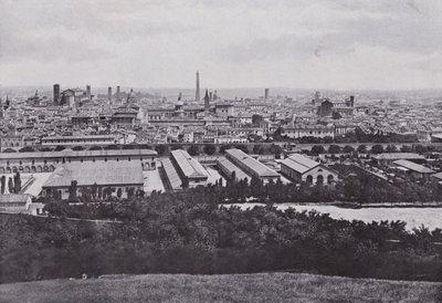 Italia: Bologna, kaupungin panoraama (m/w kuva) tekijältä Italian Photographer