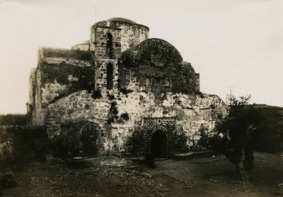 Agios Varnavasin luostari, Engomi, Kypros, valokuva Camille Enlart, Pariisi tekijältä Italian Photographer