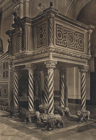 Napoli: Ravello, Duomo, Saarnatuoli (valkoinen kuva) tekijältä Italian Photographer