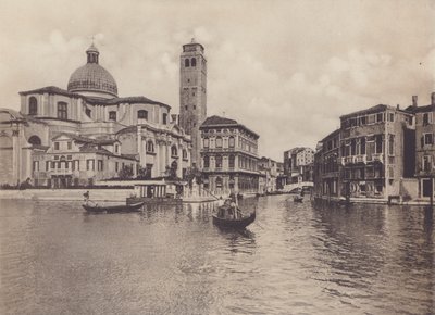 Rio Cannareggio ja Palazzo Labia (valkoinen kuva) tekijältä Italian Photographer