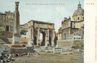 Rooma, Italia, Septimius Severuksen kaari, Focan pylväs tekijältä Italian Photographer