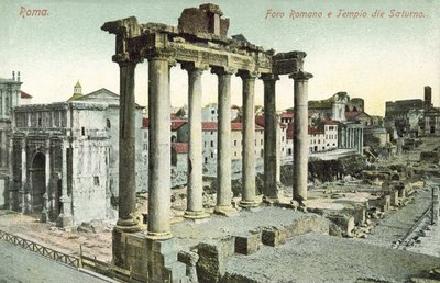 Rooma, Italia, Forum Romanum, Saturnuksen temppeli tekijältä Italian Photographer