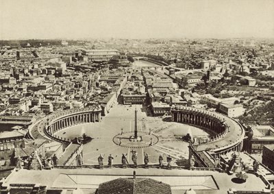 Pietarin aukio ja kaupungin panoraama otettu kupolista tekijältä Italian Photographer