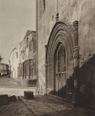 Sisilia / Sisilia: Sciacca, goottilainen portaali (s/w kuva) tekijältä Italian Photographer