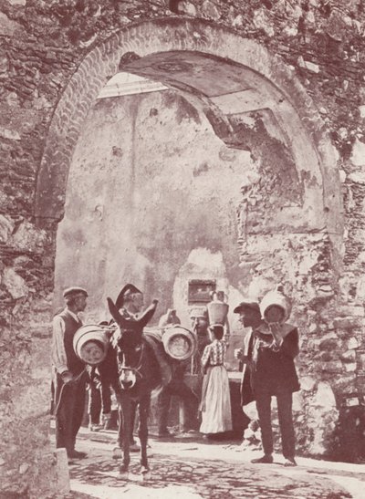 Sisilia: Vanha portti, Taormina (s/w kuva) tekijältä Italian Photographer