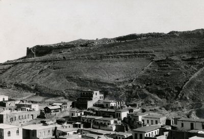 Näkymä hellenistisen ajan muureista Akropoliin koilliskulmassa, Amman, Jordania tekijältä Italian Photographer