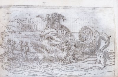 Fantastinen kalavaunu, 1579 tekijältä Italian School