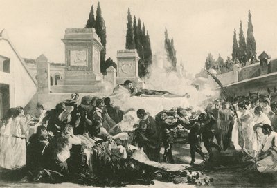 Hautajaiset Ustrinumissa (syväpaino) tekijältä Italian School