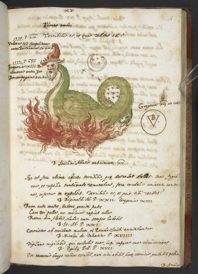 Lisää MS 17432 "Profetiat ja kuvat 15. paavista, kirjoittanut Joachim of Fiore..." (muste ja väri paperille) tekijältä Italian School