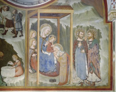 Tiedien palvonta, Neitsyt Marian kappeli tekijältä Italian School