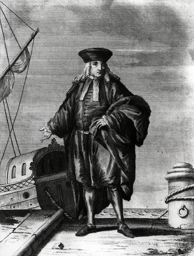 Amiraali Venetsian arsenaalista (kaiverrus) (m/v kuva) tekijältä Italian School
