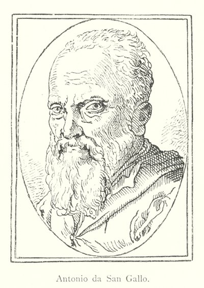 Antonio da San Gallo (kaiverrus) tekijältä Italian School