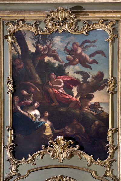 Apollo, Pegasus ja muusat tekijältä Italian School