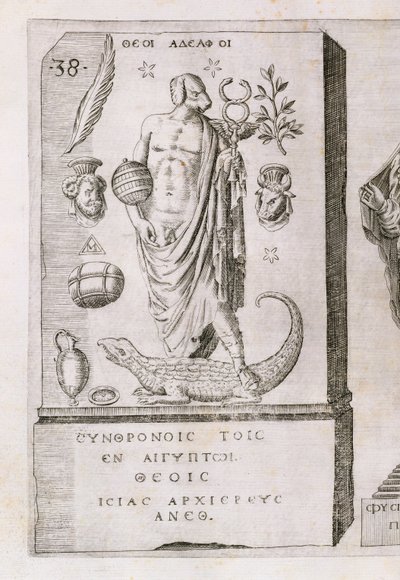 Apollo koiran pään kanssa, 1589 tekijältä Italian School