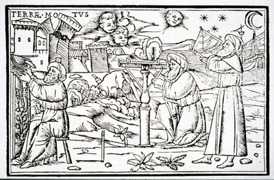 Arabialaiset astrologit, kopio kuvituksesta In Somnium Sciopinis, Macrobius, Venetsia 1513, käytetty Taikuuden historiassa, julkaistu 1800-luvun lopulla tekijältä Italian School