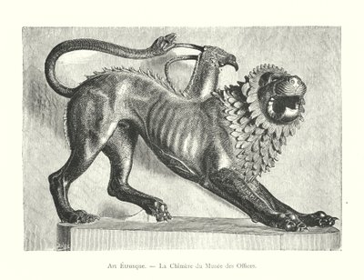 Etruskien taide, Uffizi-museon chimera (kaiverrus) tekijältä Italian School