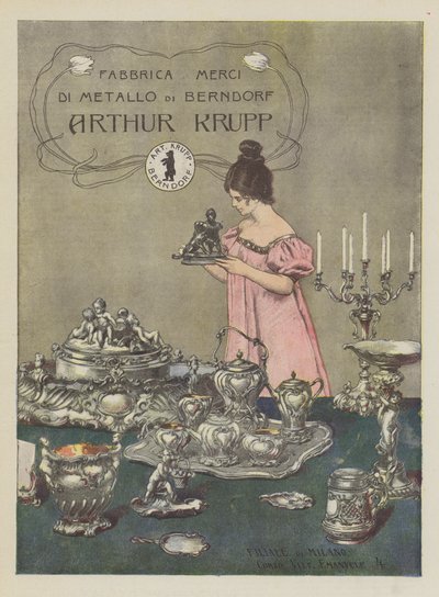 Arthur Krupp (väri litho) tekijältä Italian School